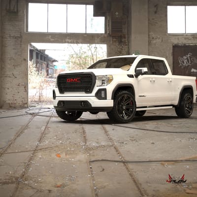 4Play 4P08 Brushed Black On GMC Sierra 1500