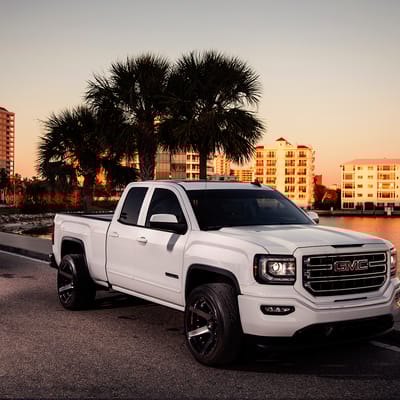 4Play 4P60 Brushed Black On A GMC Sierra 1500