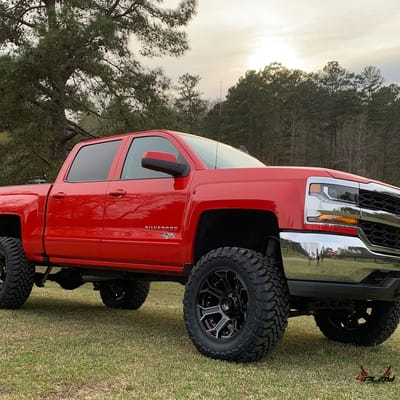 4Play 4P70 Brushed Black On A Chevy Silverado 2500