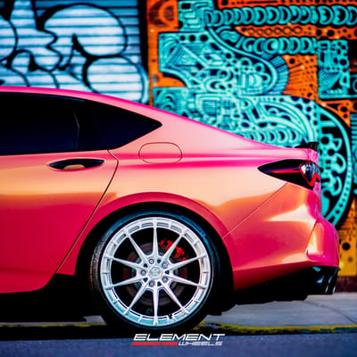 20 inch Variant Aure in Raw Milled on a 2023 Acura TLX Type-S