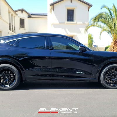 20 inch Staggered MRR GF6 Gloss Black on a 2021 Ford Mustang Mach-E