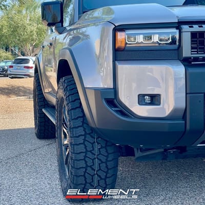 20 inch Raceline 159B Spike in Gloss Black on a 2024 Toyota Land Cruiser w/ Lift