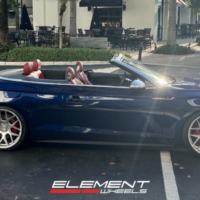 20 inch Avant Garde M590 Satin Silver on a 2018 Audi S5
