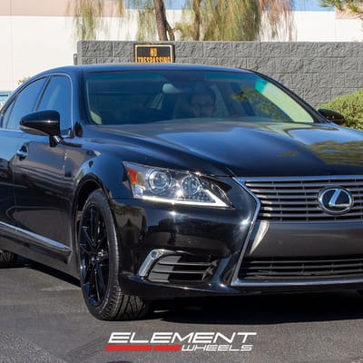 19 inch Niche DFS Gloss Black M223 on a 2014 Lexus LS 460