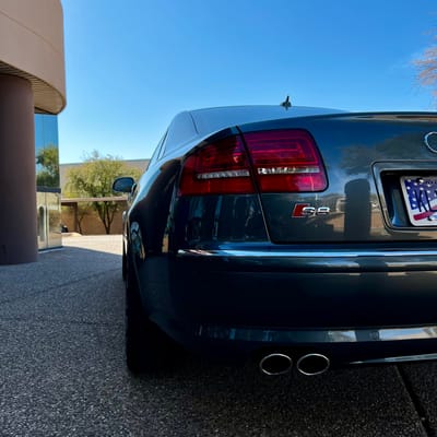 20inch Ace Alloy AFF02 Gloss Mica Grey Machined on 2008 Audi S8