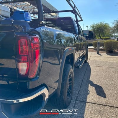 18 inch XD Series XD822 Monster II Matte Black on a 2024 GMC Sierra 2500
