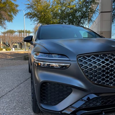 20 HRE FlowForm FF28 Tarmac on a 2023 Genesis GV70 w/ Sport Brakes