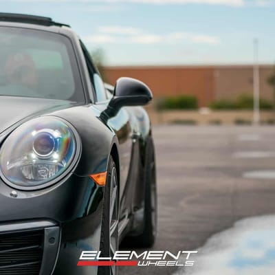 20 inch Variant Argon Brushed Titanium on a 2019 Porsche 911 Carrera Base