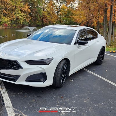 19 Inch Curva Concepts C42 in Gloss Black on a 2021 Acura TLX