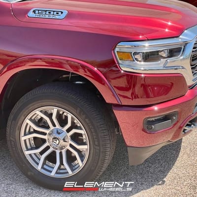 20 Inch Fuel Off-Road Rage in Platinum Tinted on a 2020 Dodge Ram 1500