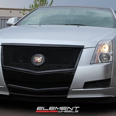 20 inch Staggered Blaque Diamond BD-2 Matte Black w/Machined Face on 2011 Cadillac CTS Coupe w/ Specs