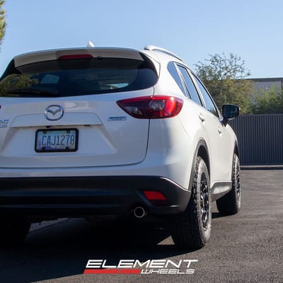 17 inch Black Rhino York Matte Black on a 2016 Maxda CX-5