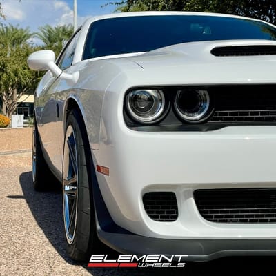 20 inch Ferrada CM1 in Matte Graphite on a 2023 Dodge Challenger Hellcat