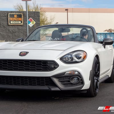17 inch Enkei TS10 Gloss Black on a 2018 Fiat 124 Spider