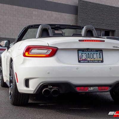 17 inch Enkei TS10 Gloss Black on a 2018 Fiat 124 Spider