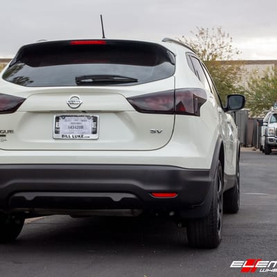 17 inch Motegi MR143 CS6 Satin Black on a 2017 Nissan Rogue