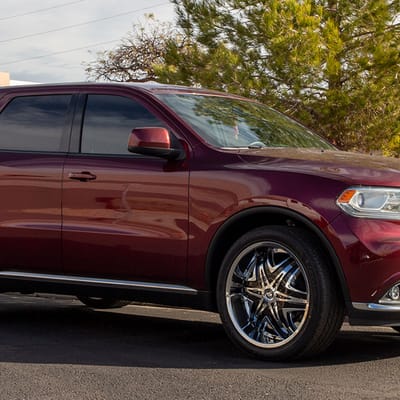 22 inch Diablo Elite Chrome w/ Black Inserts on a 2020 Dodge Durango SXT