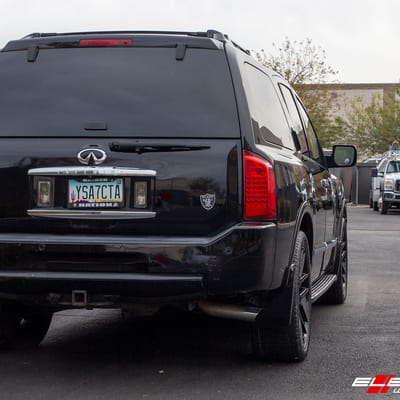 22 inch Asanti ABL-28 Gloss Black on a 2006 Infiniti QX56