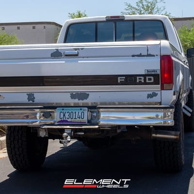 17 inch Black Rhino Armory Matte Gun Black on 1995 Ford F-350 4WD