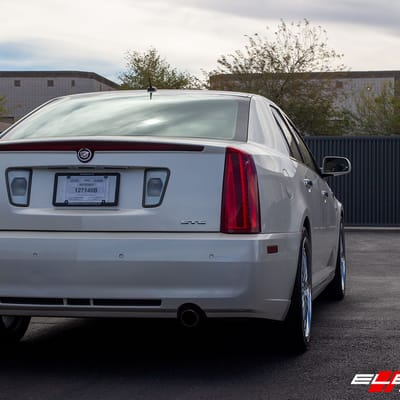 20 inch XIX X23 Silver w/ Machined Face (Chrome Stainless Steel Lip) on a 2008 Cadillac STS