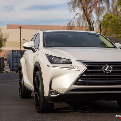 22 inch Asanti ABL-22 Gloss Black Milled on a 2017 Lexus NX200t