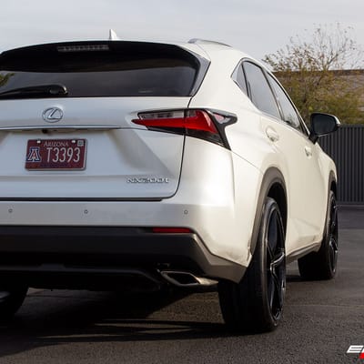 22 inch Asanti ABL-22 Gloss Black Milled on a 2017 Lexus NX200t