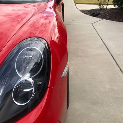 20 inch Staggered Variant Argon Gloss Piano Black on a 2016 Porsche Cayman