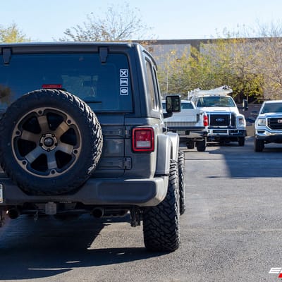 20 inch Fuel Off-Road Beast Black Machined w/ Tint D564 on a 2020 Jeep Wrangler JL