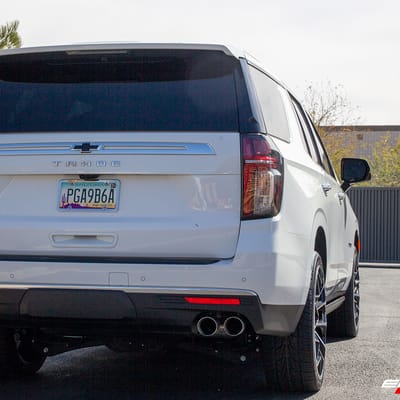 24 inch Gianelle Monte Carlo Gloss Black w/ Machined Face on a 2021 Chevrolet Tahoe