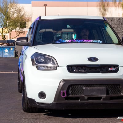 17 inch F1R F105 Bronze w/ Black Lip on a 2011 Kia Soul