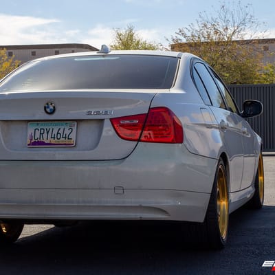 18 inch Regen5 R32 Brushed Gold on a 2011 BMW 328i RWD
