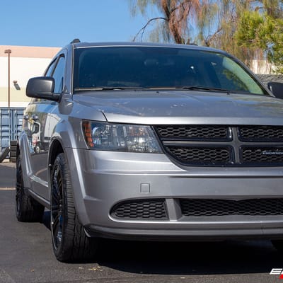 20 inch American Racing AR939 D2 Gloss Black on a 2017 Dodge Journey