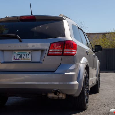 20 inch American Racing AR939 D2 Gloss Black on a 2017 Dodge Journey