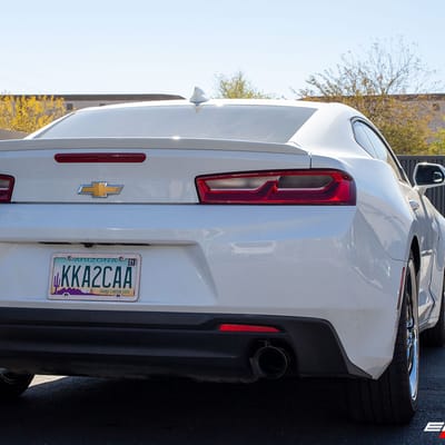 20 inch Diablo Angel Chrome w/ Black Inserts on a 2018 Chevrolet Camaro