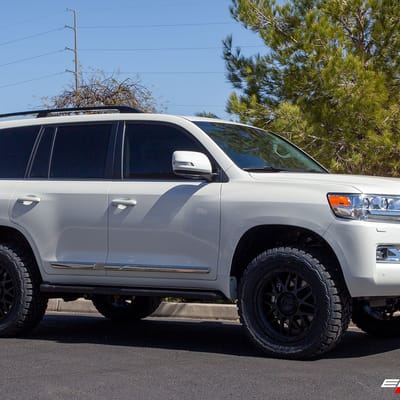 20 inch KMC KM535 Grenade Matte Black on a 2021 Toyota Land Cruiser