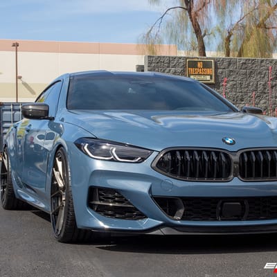 21 inch BC Forged HCA381S Brushed Black Tint w/ Gloss Black Lip on a 2021 BMW M850i
