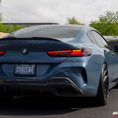 21 inch BC Forged HCA381S Brushed Black Tint w/ Gloss Black Lip on a 2021 BMW M850i