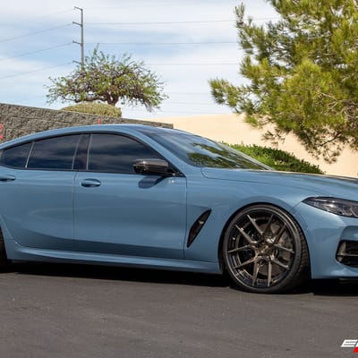 21 inch BC Forged HCA381S Brushed Black Tint w/ Gloss Black Lip on a 2021 BMW M850i