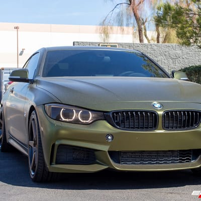 19 inch Staggered Ferrada FR3 Matte Bronze w/ Gloss Black Lip on a 2015 BMW 4 Series