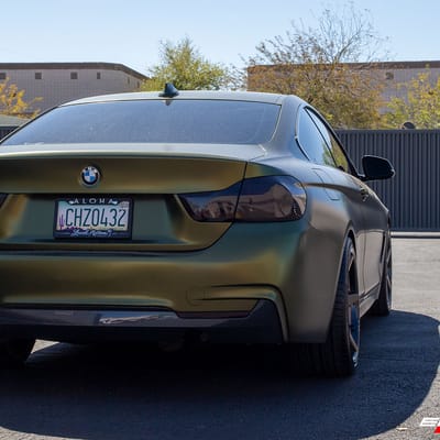 19 inch Staggered Ferrada FR3 Matte Bronze w/ Gloss Black Lip on a 2015 BMW 4 Series