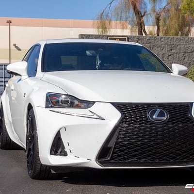 19 inch Staggered MRR UO2 Matte Black on a 2017 Lexus IS200t