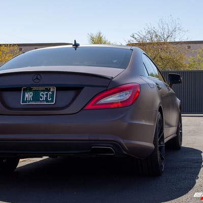 20 inch Staggered Savini Black Di Forza BM15 Gloss Black on a 2014 Mercedes Benz CLS550
