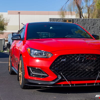 18 inch TSW Paddock Matte Bronze on a 2020 Hyundai Veloster N