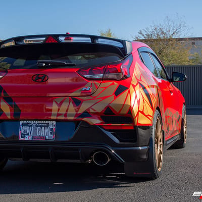 18 inch TSW Paddock Matte Bronze on a 2020 Hyundai Veloster N
