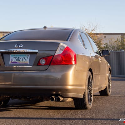 18 inch NS NS1606 Matte Black on a 2006 Infiniti M35