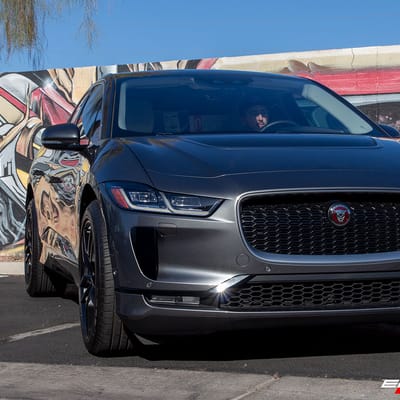 20 inch Niche Vosso Satin Black M203 on a 2020 Jaguar I-Pace