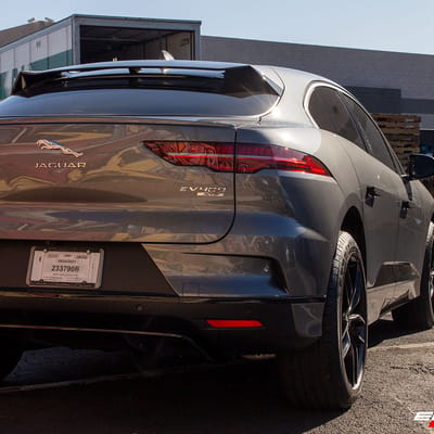 20 inch Niche Vosso Satin Black M203 on a 2020 Jaguar I-Pace