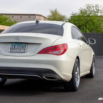 18 inch Mandrus Mannheim Chrome on a 2017 Mercedes Benz CLA250