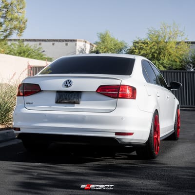 19 inch Niche Sector Candy Red M213 on a 2016 Volkswagen Jetta GLI