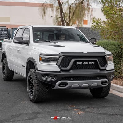 18 inch Fuel Off-Road Rebel Matte Black D679 on a Leveled 2019 Dodge Ram Rebel 1500